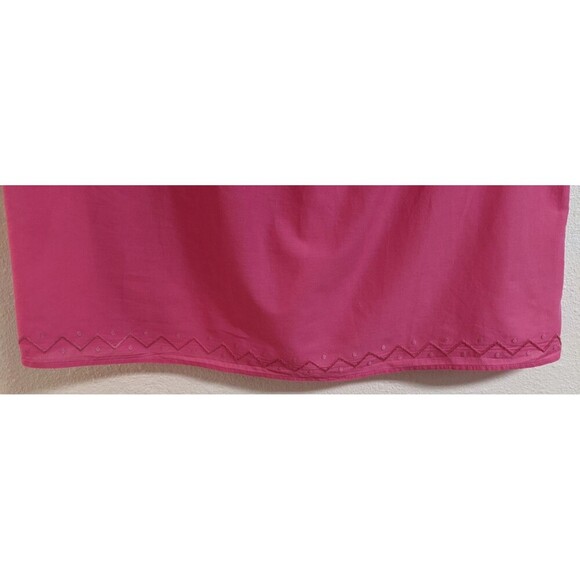 GUDREN SJODEN Women's Pink Organic Cotton Lightweight Comfy Dress Large - Picture 7 of 14